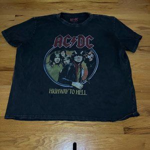 Lucky Brand Oversized ACDC 1979 Tour Band Tee